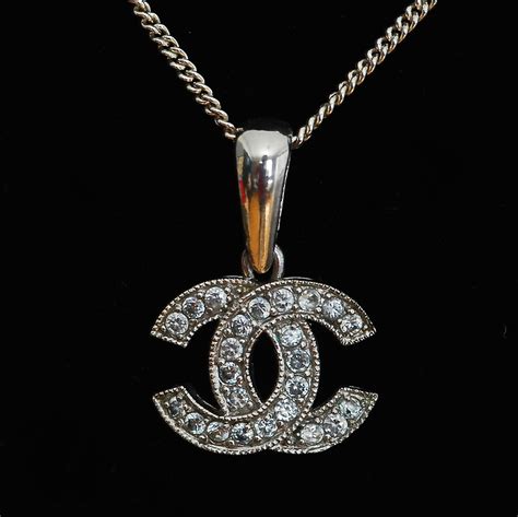 sterling silver fake chanel logo chain|Chanel jewelry original.